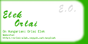 elek orlai business card